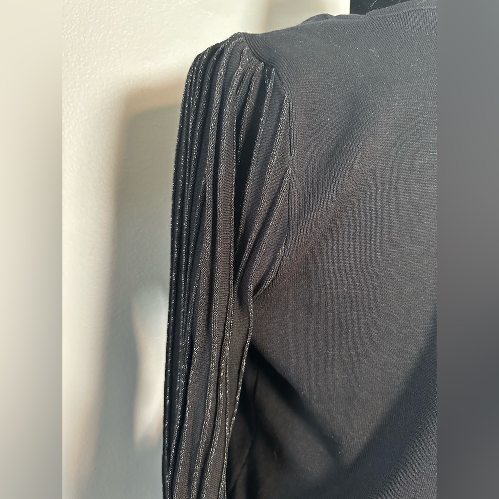 Nanette Lepore Black Knit Top‎ - Picture 7 of 9